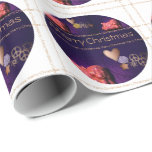 Engelen dromen naar vrede en liefde - Christmas Wr Cadeaupapier<br><div class="desc">Schattige en origineel kerstinpakpapier met 3 roze engelen - Keramische bonen -</div>