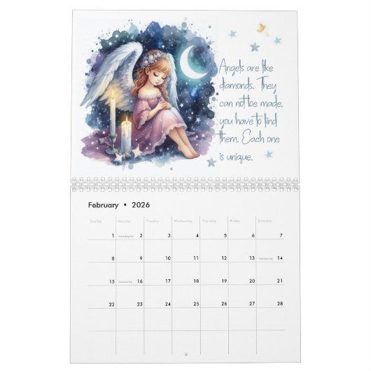 Engelen en Gezegden 2026 Kalender (Feb 2026)