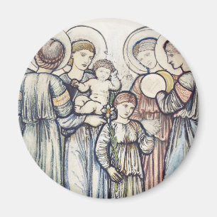Engelen en Kinderen door Sir Edward Burne-Jones Magneet