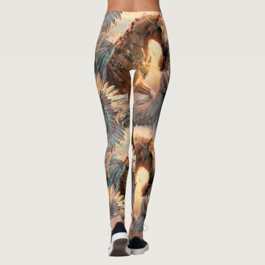 Engelen en paarden leggings (Achterkant)