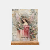 Engelen en Rozen in  stijl Acryl Bord (Voorkant)