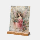 Engelen en Rozen in  stijl Acryl Bord (Hoek)