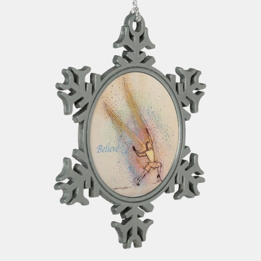 Engelen en sneeuwvlok Inspirerend Ornament (Links)