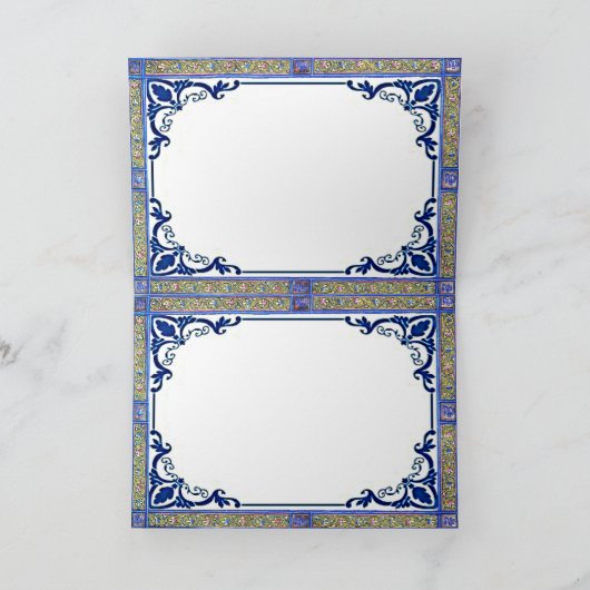 Engelen Garlanding het Baby Christus Feestdagen Kaart (Binnen)