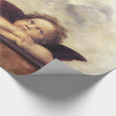 ENGELEN / Gevleugelde Cherubs ,Kerstmis Cadeaupapier (Hoek)