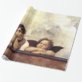 ENGELEN / Gevleugelde Cherubs ,Kerstmis Cadeaupapier (Uitgerold)
