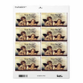 ENGELEN / Gevleugelde Cherubs Raffaello Sanzio Etiket (Full Sheet)