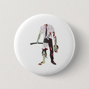 engelen Halloween zombie Ronde Button 5,7 Cm