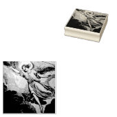 ENGELEN Hout Art Stamp Rubberstempel (Gestempeld)