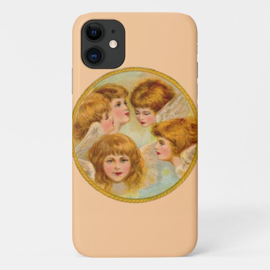 Engelen in een gouden ringcirkel Case-Mate iPhone case (Achterkant)