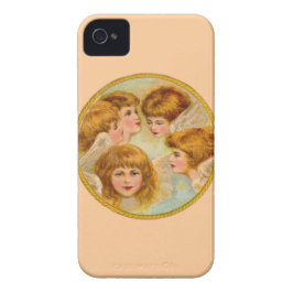 Engelen in een gouden ringcirkel iPhone 11 hoesje