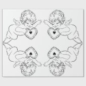 Engelen inpakpapier (Vlak)