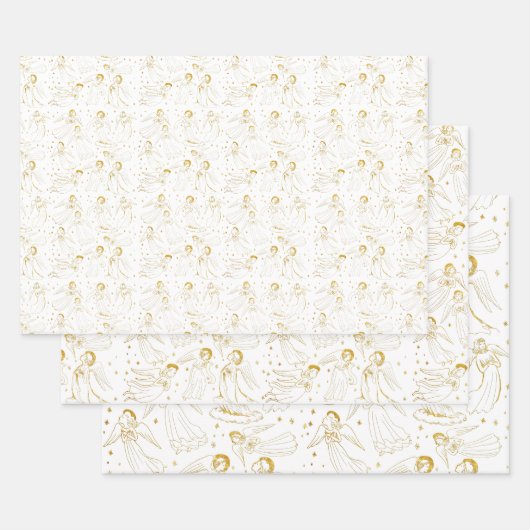 engelen inpakpapier vel (Set)