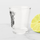 Engelen Kader Lijn Kunst Shotglas Shot Glas (Rechts)