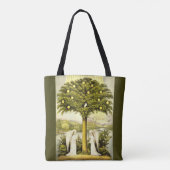 engelen keer voorbij canvas tas (Achterkant)