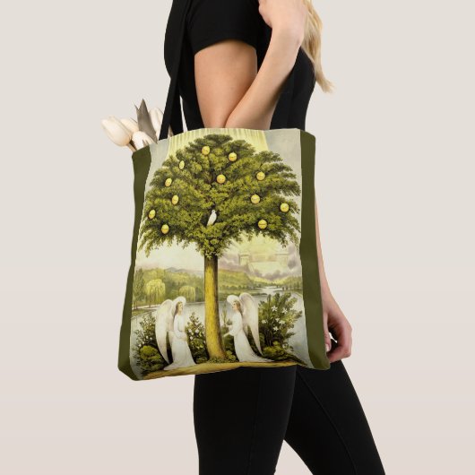 engelen keer voorbij canvas tas (Dichtbij)