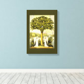 engelen keer voorbij omhuld canvas (Insitu (Houten vloer))