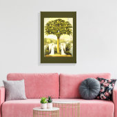 engelen keer voorbij omhuld canvas afdruk (Insitu (Woonkamer))