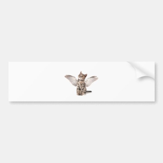 engelen kitty bumpersticker (Voorkant)