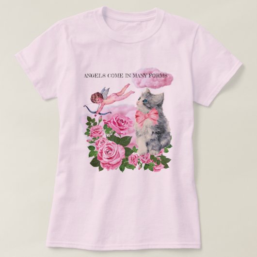 engelen komen in veel vormen voor shirt van keshet (Design voorkant)