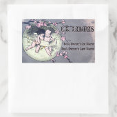 Engelen lezen door Cherry Blossom Moon_Book Labels (Tas)