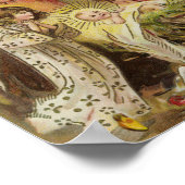 Engelen met Baby Jezus | Vintage kerst Poster (Hoek)