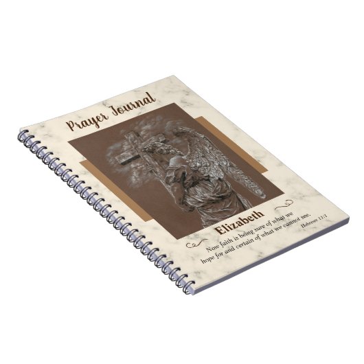 Engelen met Cross Prayer Journal Notitieboek (Rechterzijde)
