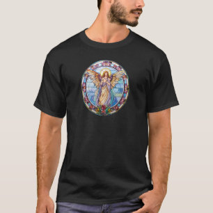 Engelen met Halo Kerst Religieus Gebed Engelen T-shirt