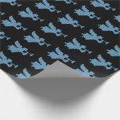 Engelen met trompet Christelijk Vrolijk Kerstfeest Cadeaupapier (Hoek)