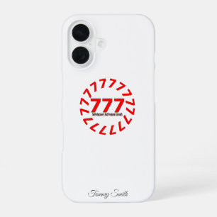 Engelen nummer 777 – Spirituele groei en geluk iPhone 16 Hoesje