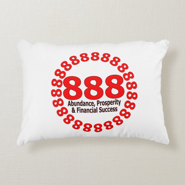 Engelen nummer 888 – Abundance & Harmony Accent Kussen (Voorkant)