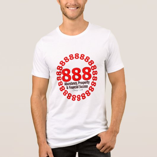 Engelen nummer 888 - Welvaart en overvloed Tri-Blend Shirt (Voorkant)