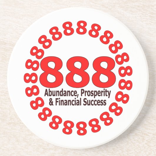 Engelen nummer 888 - Welvaart en overvloed Zandsteen Onderzetter (Voorkant)