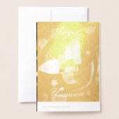 Engelen Onwetend Echte Folie Kerstkaart Folie Kaarten (Met envelop)