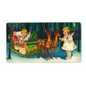 Engelen op de weg etiket (Voorkant)