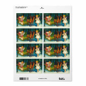 Engelen op de weg etiket (Full Sheet)