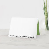 Engelen op groen feestdagen kaart (Achterkant)