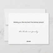 Engelen op hoge versierde boom Aanpasbare tekst Feestdagenkaart (Achterkant)