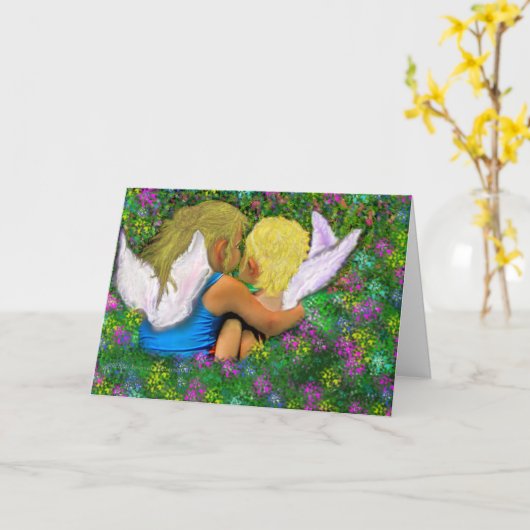 Engelen overal! kaart (Gele Bloem)