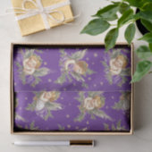 engelen patroon paarse tissuepapier (Geschenk)
