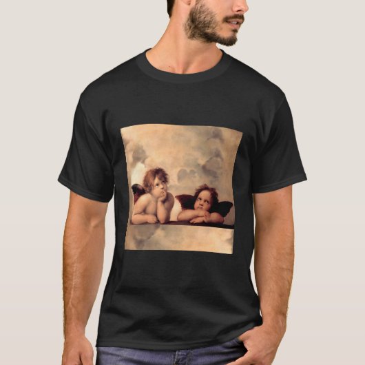 Engelen Raphael Cupid Cherubs Angel T-shirt (Voorkant)