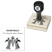 Engelen Religieuze Maagd Maria Katholiek Symbool Rubberstempel (Gestempeld)