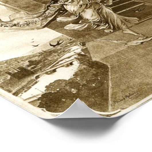 engelen sepia poster (Hoek)