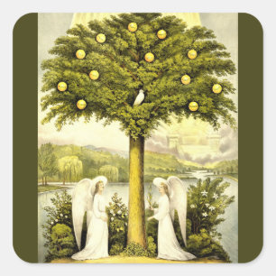 Engelen tijden voorbij sticker