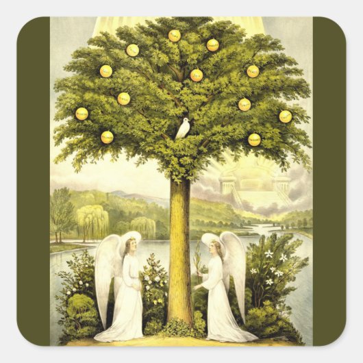 Engelen tijden voorbij sticker (Voorkant)