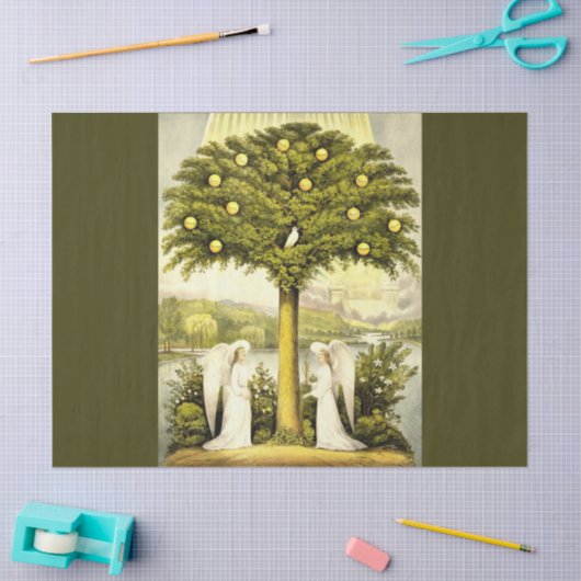 engelen tijden voorbij tissuepapier (Craft)