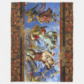 Engelen uit veronderstelling en aankondiging door  fleece deken (Voorkant)