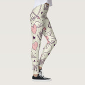 Engelen, Valentijnsdag, liefdespatroon. Leggings (Rechts)