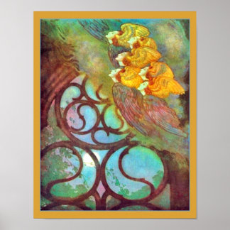 Engelen van de Bellen 1912 door Edmund Dulac Poster