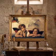 Engelen van de Sixtijnse Madonna door Raphael Sanz